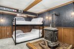 This space also has a bunk bed. As there is only one exit, sleeping here would be at your own risk.